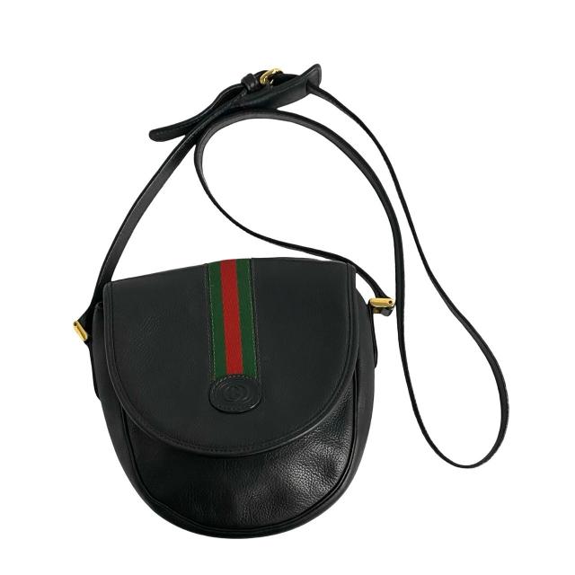 GUCCI グッチ シェリーライン GG ロゴ レザー ショルダーバッグ