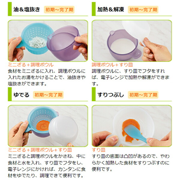 ベビーレーベル ステップアップ食器セット 4個セット お皿セット お食事セット 手づかみ 握る 押さえる サポート 食洗機可能 電子レンジ可能 離乳食 初期 完了期 赤ちゃん用 ベビー用 子供用 キッズ用 5か月頃から 出産祝い_5