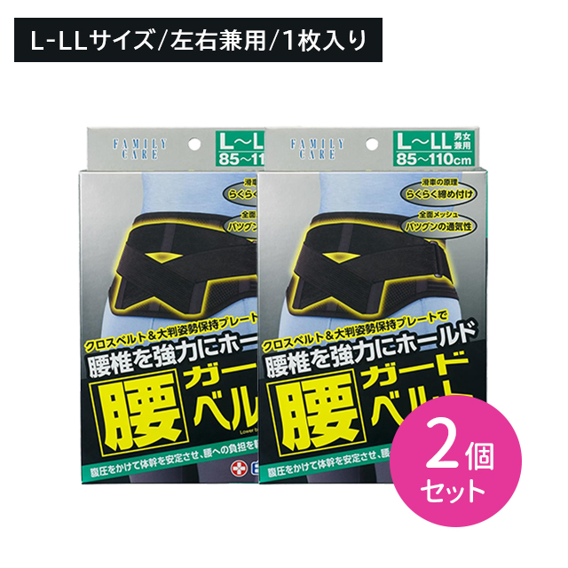 【2個セット】FC腰ガードベルト L・LLサイズ 1枚入 男女兼用 腰椎 サポーター 固定 負担軽減 通気性 メッシュ 蒸れにくい ムレ 引き締め ズレにくい ホールド 調節可能 白十字 8,116円