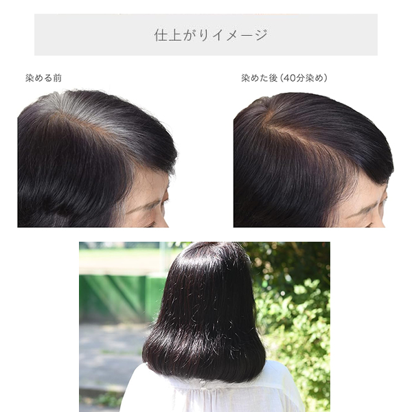 ヘナ＋木藍 No.5 黒 400g 白髪染め ボリューム ふんわり まとまり 頭皮