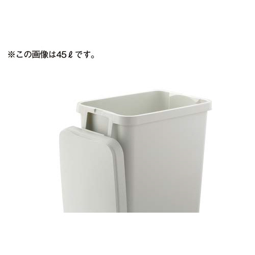 厨房用キャスターペール７２Ｌ　グレー 排水栓付Ｗ５７０×Ｄ３５０×Ｈ６９５ｍｍ_2