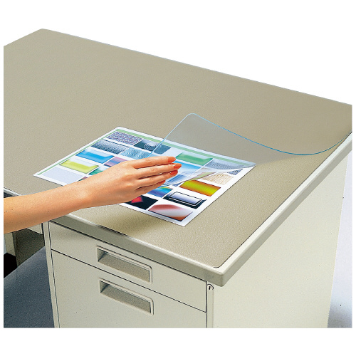 デスクマット軟質Ｗ再生オレフィン・透明 下敷き付き　７号デスク用の通販は 5,830円