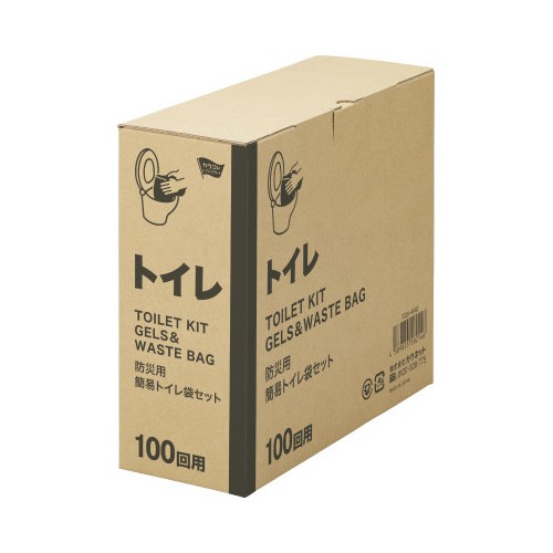 パ）カウコレ　コンパクト収納防災用 トイレセット　１００回×５の通販は 27,930円