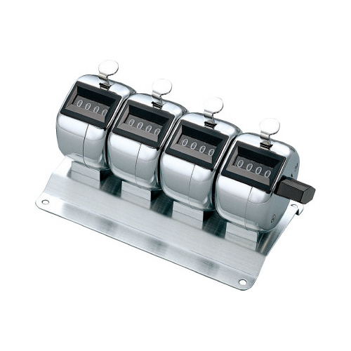 数取器 ４連式　外寸法Ｗ１２１・Ｄ７０・Ｈ６７