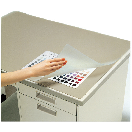 デスクマット軟質Ｗ　再生オレフィン ツヤ消し　下敷き付き　１０６デスク用デスクマット