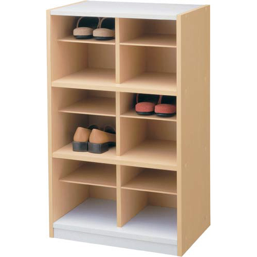 スリッパシューズラック ２列１２足用の通販は