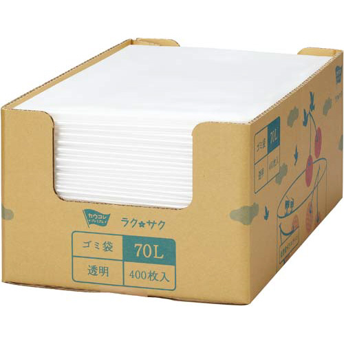 パ）１枚ずつ取り出せる箱入り増量ゴミ袋 低密度薄口ゴミ袋　７０Ｌ　４００枚×２ 17,891円