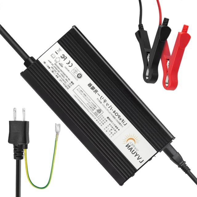 LVYUAN 自動バッテリー充電器リン酸鉄リチウムイオンバッテリー専用 12V 20A LiFePO4_10
