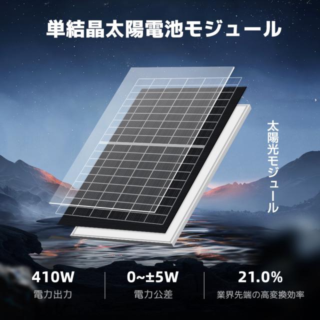 LVYUAN（リョクエン）【TUV規格品 25年間リニア出力】新技術 410W PERC 