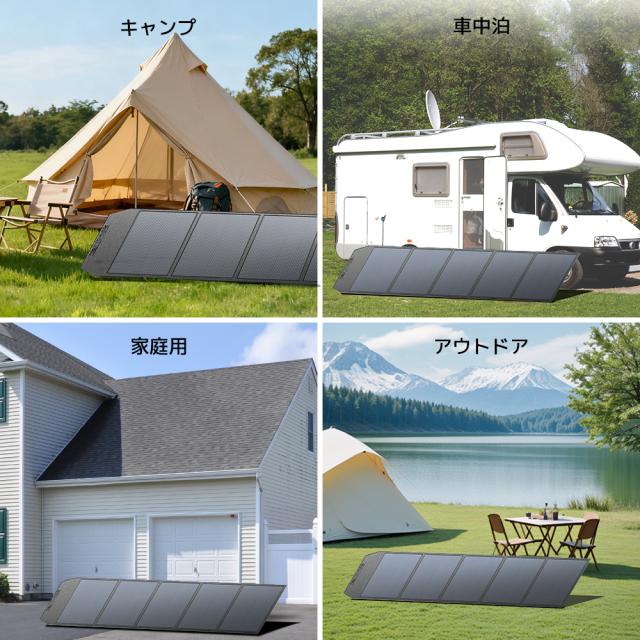 LVYUAN ソーラーパネル 500W 46V 折りたたみ式 PET 転換率22.5% 単結晶 IP64 防水 MC4コネクタ XT60 対応 急速充電 折畳式 スタンド付 高変換効率 ポータブル電源 太陽光パネル 最新型 キャンプ アウトドア 防水・防塵仕様【T?V安全認証/IEC国際規格製品】_7