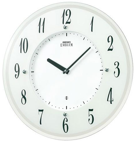 【名入れ　文字入れ 無料】SEIKO EMBLEM(セイコー エンブレム) 掛け時計／壁掛け時計 ソーラータイプ HS533W　【セイコー　エムブレム】【DE】【P20】〈時計〉の通販は