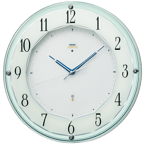 58) 訳あり品 セイコー　エンブレム　電波掛け時計 セイコー エムブレム SEIKO EMBLEM 電波置時計 Authentic HW566B