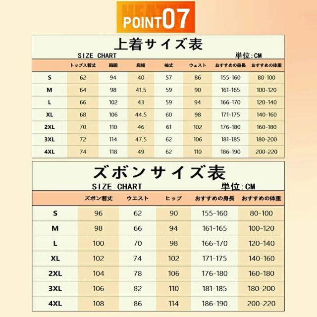 電熱インナー 上下セット 20000mAhバッテリー付 32/40/48箇所発熱 充電式 発熱ウェア 長袖シャツ＋パンツ 日本製ヒーター搭載 防寒対策 メンズ レディース バイク 登山 スポーツ用 ヒートインナー 3段温度調整