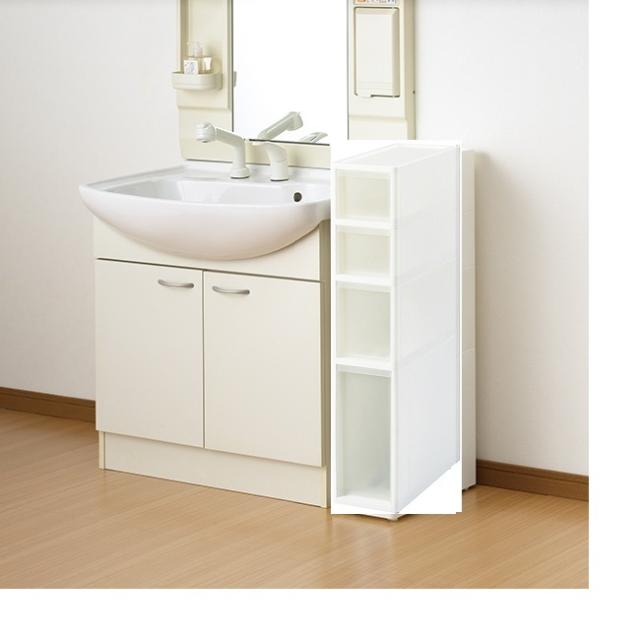 すきま収納　収納ボックス　整理ボックス　スリムストッカー S3M2 ホワイト の通販は 6,000円