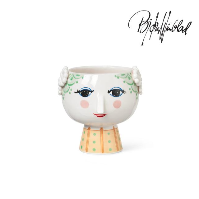 BJORN WIINBLAD ビヨンヴィンブラッド EVA エヴァ フラワーポット ピンク 北欧 デンマーク 花器 花瓶 磁器 インテリア