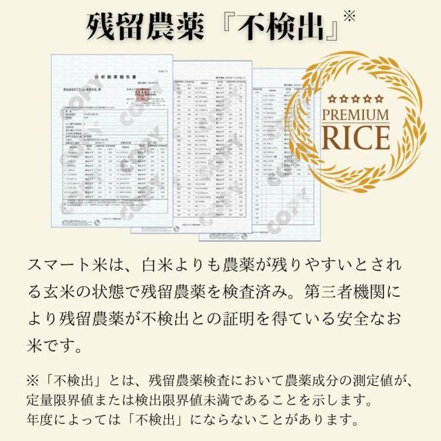 無洗米玄米 スマート米 山形県産 はえぬき 10kg (5kg×2袋) 令和7年産 残留農薬不検出_7