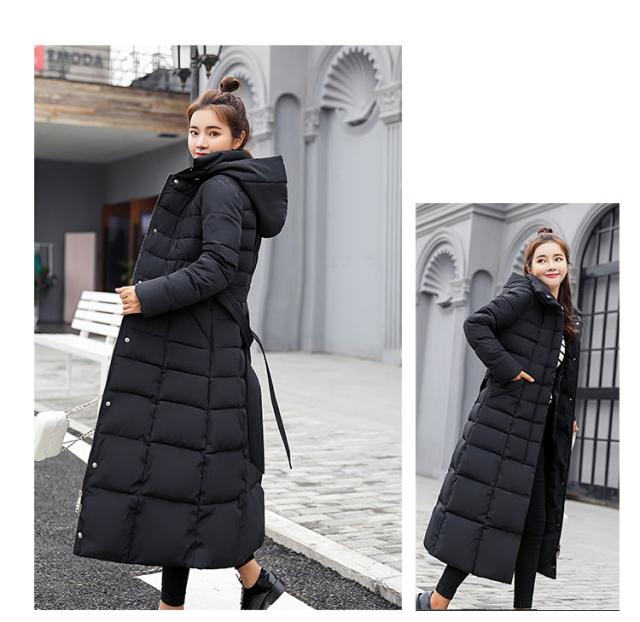 新作 防寒性抜群！ 膝丈コート フェイクダウンコート レディース