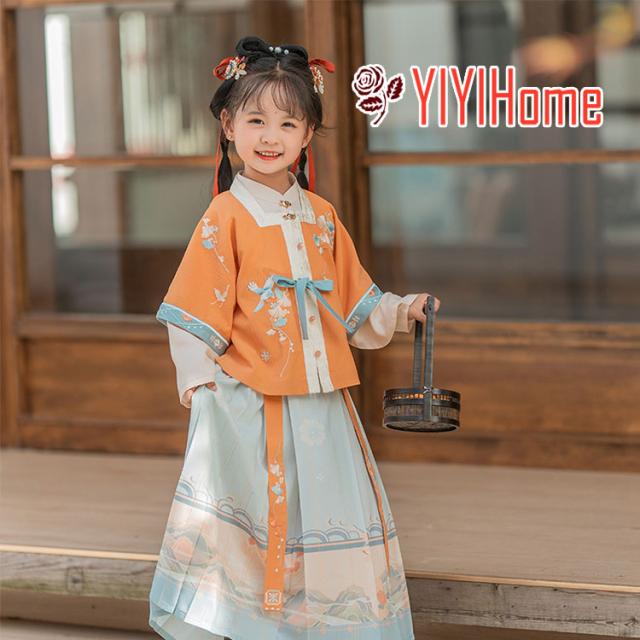 漢服 チャイナドレス 女の子 ロングワンピース 子供服 古風 チャイナ服 コスチューム キッズ 女児 仙女 漢服 刺繍 中華 長袖 チャイナ服 発表会 演出 舞台衣装　クリスマス　パーティーの通販は 4,858円