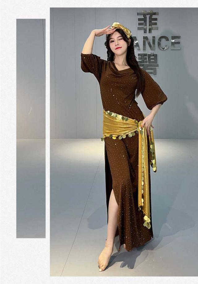 ベリーダンス衣装 3点セット 大人 オリエンタル エジプト サイディ