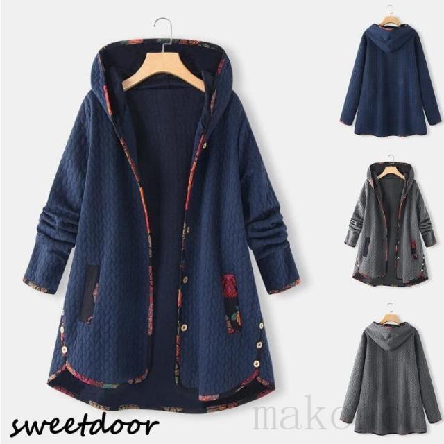 コート レディース アウター フード付き ラシャコート秋 冬 パーカーコート ゆったり 体型カバー 大きいサイズ 30代 40代 50代の通販は 4,896円