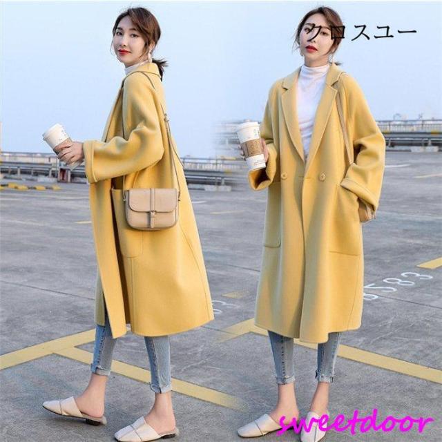 チェスターコート トレンチコート レディース 秋 冬 ロングコート アウター 大きいサイズ 着痩せ お洒落 上品 大人 無地 30代 40代 体型カバー 通勤 OL きれいめの通販は 10,019円