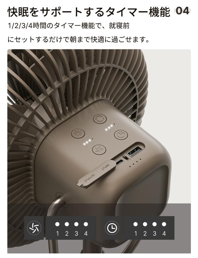 テレビで紹介】 hagoogi 扇風機 キャンプ扇風機 アウトドア 充電式