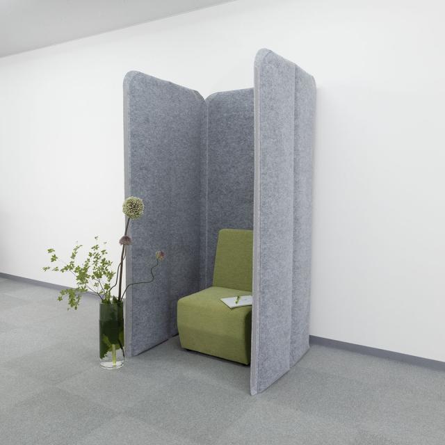 MUTE 吸音パーテーション 間仕切り 180cm 4枚セット おしゃれ 室内