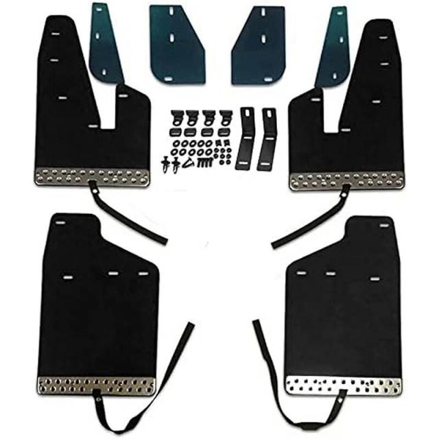 デリカ D:5 マッドガード マッドフラップ 1台分 オフロード ブラック