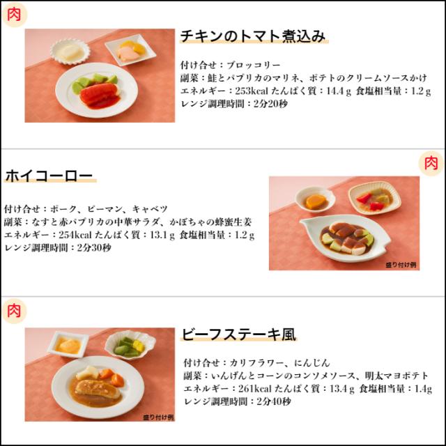【介護食】冷凍 なめらかおかずセットA〜D 28食入り 区分3 舌でつぶせる 当日発送 冷凍弁当 冷凍食品 スムースグルメ ムース食 ミキサー食 刻み食 ペースト食 惣菜 送料無料 日東ベスト_13