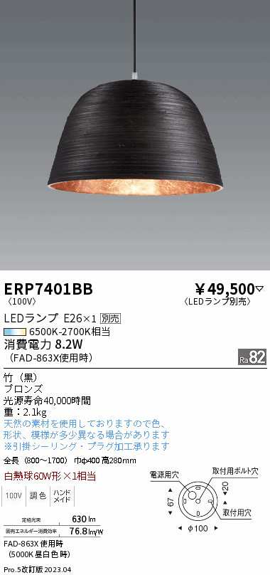 遠藤 遠藤 ERP7401BBの通販は
