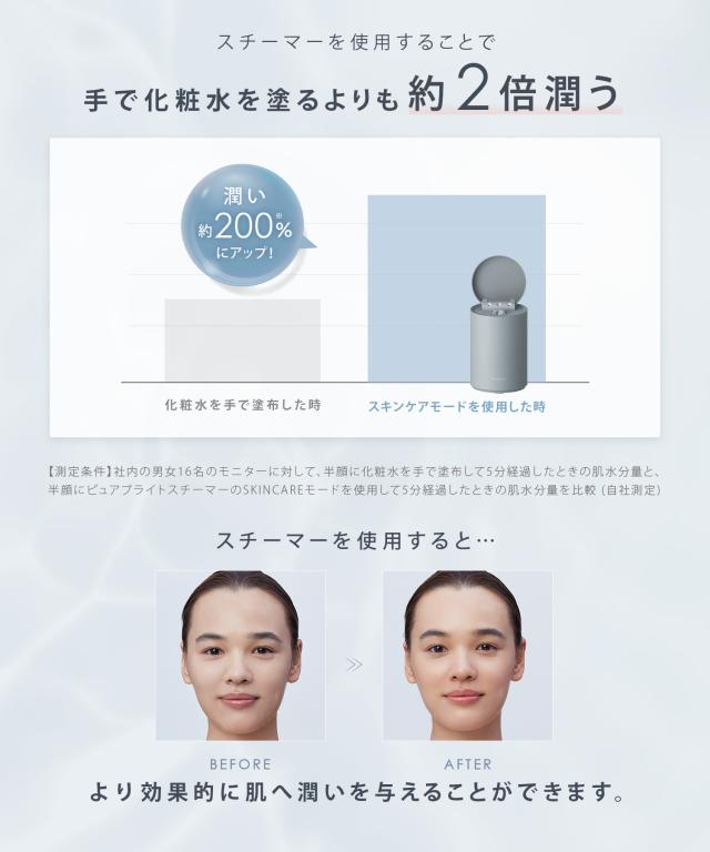 スチーマー SALONIA サロニア フェイススチーマースチーマー ピュアブライトスチーマー ◆30日間全額返金保証付き◆ 美容 化粧水 ミスト 保湿_8