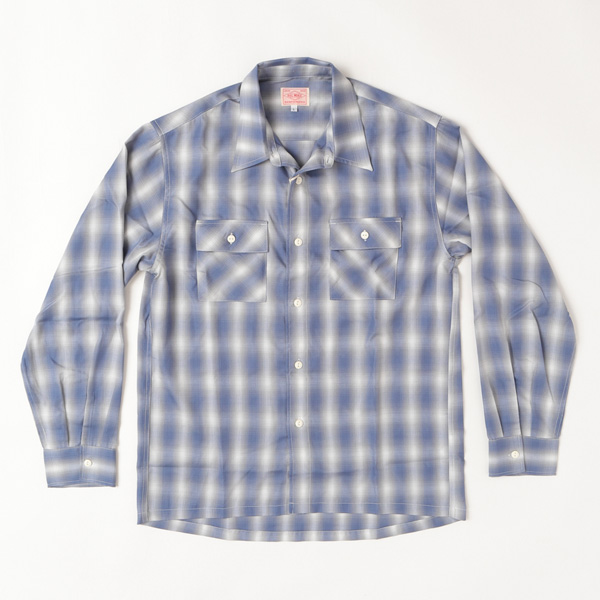 BIGMIKE ビッグマイク メンズ　長袖シャツ 102425012 OMBLE CHECK L/S SHIRTS オンブレチェック シャツ　ポリ65％ レーヨン35％ 混紡 サラサラ素材_9