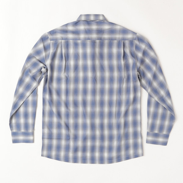 BIGMIKE ビッグマイク メンズ　長袖シャツ 102425012 OMBLE CHECK L/S SHIRTS オンブレチェック シャツ　ポリ65％ レーヨン35％ 混紡 サラサラ素材_10