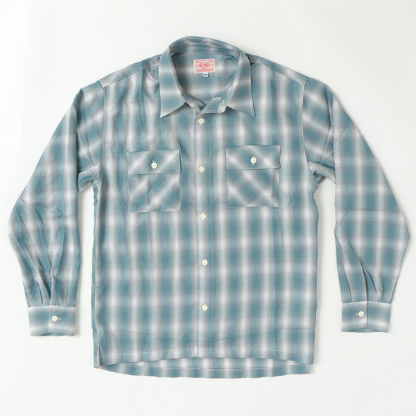 BIGMIKE ビッグマイク メンズ　長袖シャツ 102425012 OMBLE CHECK L/S SHIRTS オンブレチェック シャツ　ポリ65％ レーヨン35％ 混紡 サラサラ素材_7