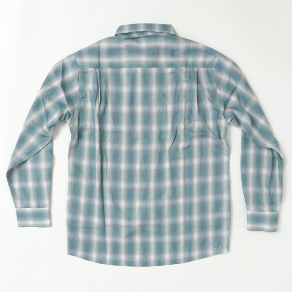 BIGMIKE ビッグマイク メンズ　長袖シャツ 102425012 OMBLE CHECK L/S SHIRTS オンブレチェック シャツ　ポリ65％ レーヨン35％ 混紡 サラサラ素材_8
