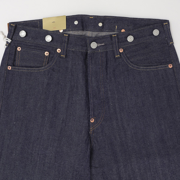 LEVI‘S リーバイス ヴィンテージ 1922年モデル a4410-00 日本製　オーガニック リジット　コットン　デニム　カイハラ　501XX　 サスペンダーボタン付仕様_5
