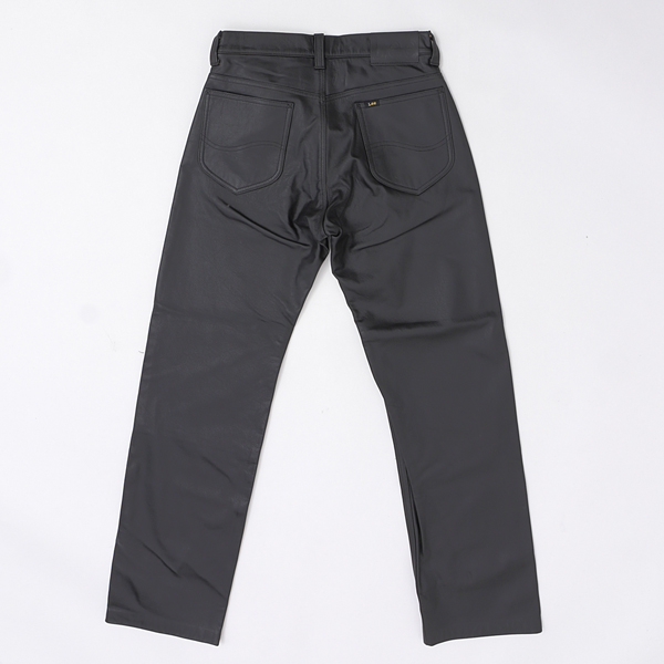 Lee Riders LEATHER STRAIGHT PANTS LM9904　レザー ライダース　ストレート　パンツ Black　牛革 　革　ブラック_2