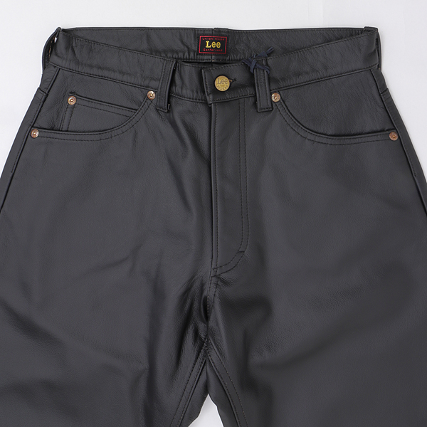 Lee Riders LEATHER STRAIGHT PANTS LM9904　レザー ライダース　ストレート　パンツ Black　牛革 　革　ブラック_3