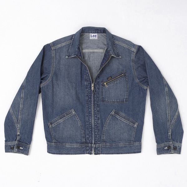 Lee リー LM7238 91B ZIP UP JACKET ジャケット アウター メンズ 淡色ブルー DUNGAREES 10.5oz ジェルトデニム