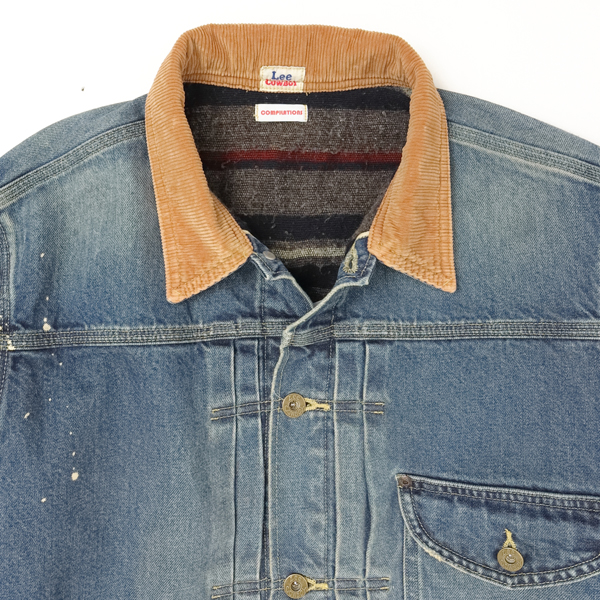 Lee リー LM9834 136)USED 100周年記念 COW BOY JACKET ライニング カウボーイ デニム セルビッチ デニムジャケット gジャン_5