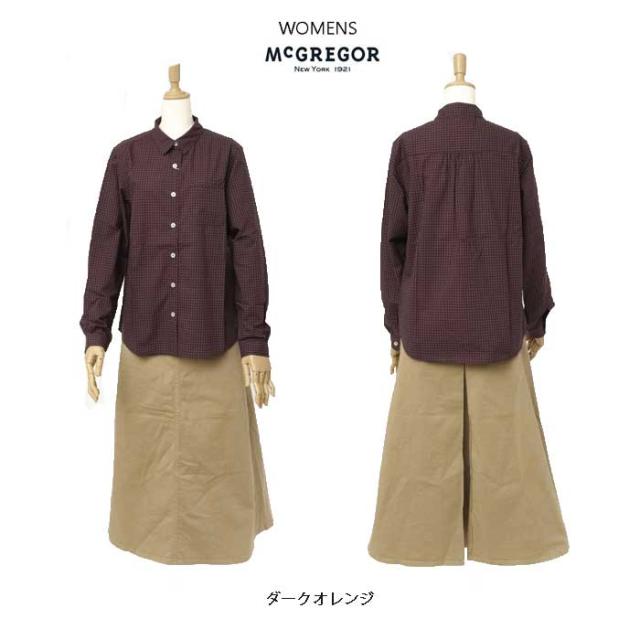 McGREGOR マクレガー レディース 311174702 チェック シャツ ブラウス 定番 綿 長袖 カラーシャツ ポプリンチェックシャツ 楽天市場】McGREGOR マクレガー レディース 311174702 チェック
