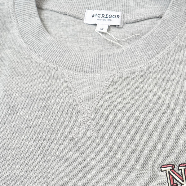McGREGOR マクレガー レディース WOMENS 311713602 刺繍 トレーナー 秋冬 35）GRAY McGREGOR マクレガー レディース WOMENS 311713602 刺繍 トレーナー