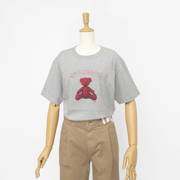 McGREGOR WOMENS 311725701 マクレガー レディース 半袖 夏 カジュアル Tシャツ マックベア プリントT_1