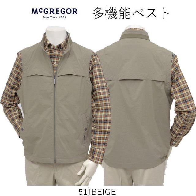 McGREGOR マグレガー 111105601 メンズ 多機能 ベスト 6ポケット 軽量 春 秋 メッシュ_10