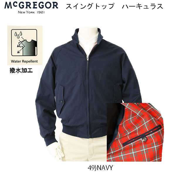 McGREOR マクレガー　スイングトップ　ブルゾン　ジャンバー　111112001　49番　NAVY　レッドタータンチェック　メンズ　カジュアルジャ