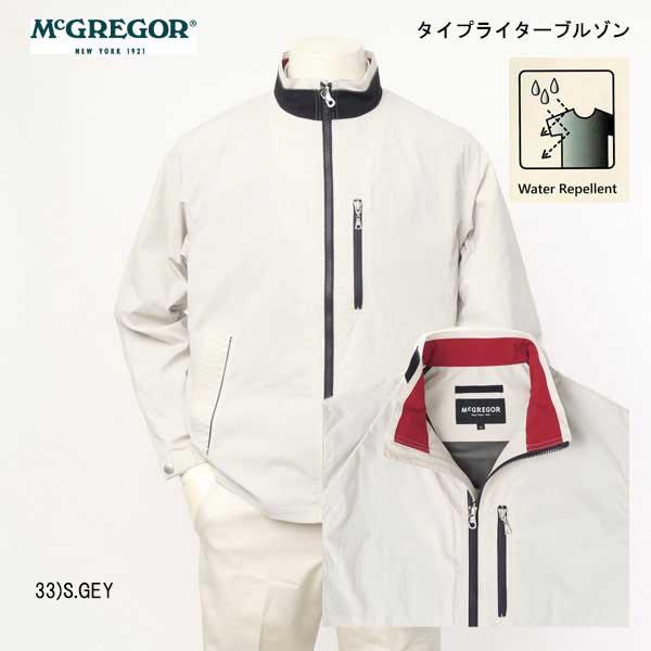 McGREGOR マクレガー 111114104 メンズ ブルゾン ジャンバー 春 アウター タイプライター ジャケット 撥水加工 春 スプリング ゴルフ_1