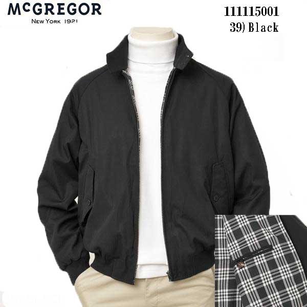 SALE 10％ OFF メンズ マクレガー 111115001-39 ハーキュラス ブルゾン 2025年モデル スイングトップ ジャンバー 39)Black 撥水加工仕様