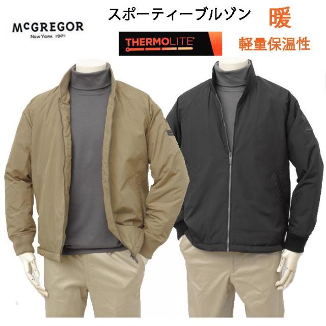 McGREGOR マクレガー メンズ 111135602 中綿ジャンバー ショートブルゾン ジャケット 暖 サーモライト スポーティー ブルゾン 防寒ジャケット
