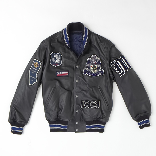 McGREGOR　111144601 アワードジャケット 2024年モデル Award Jacket  エンブレム レザー スタジアム ジャンバー メンズ アウター McGREGOR 111144601 アワードジャケット 2024年モデル Award Jacket