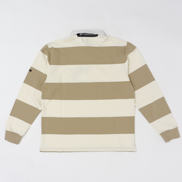 McGREGOR マクレガー 111615101 ポロトレーナー ラガーシャツ メンズ トップス パイル ボーダーの通販は